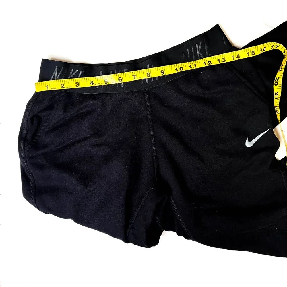 NIKE black athletic pants w/pockets + elastic waist band size S - Picture 2 of 6